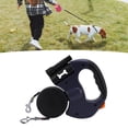 thumbnail image 1 of Correa retráctil de dos perros, cuerda de perro doble con luz led, agarre ergonómico para perros pequeños medios, 1 of 7