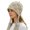 Beige, variant on Fashion Knitted Fringe Beanies Warm Soft Stretchy Winter Hat For Men Women