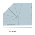 thumbnail image 3 of Clearance! DIY Fabric Foldable Food Basket Sewing Template with Instructions 8/10/12 Inch Handbag Quilting Template Creative Patchwork Stencils Basket Bag Template Sewing Ruler for DIY Ba Ruler,B, 3 of 9