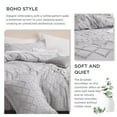 thumbnail image 4 of U by Bedsure Comforter Set, Boho Tufted Shabby Chic Bedding Comforter Set, 2 Pieces Vintage Farmhouse Bed Set for All Seasons, Soft Bedding Set with 1 Pillow Sham,Twin,Harbor Mist, 4 of 7