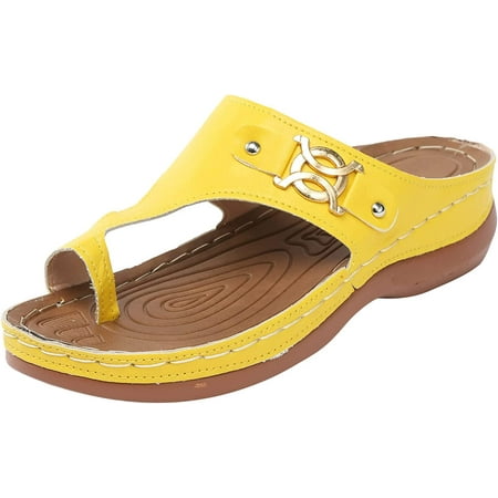

Comfy Black Sandals Women Cute Women Sandals Shoes Comfortable Flip Flops for Women with Arch Support Summer Casual Wedge Sandals Shoes Massage Function