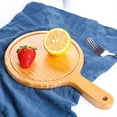 thumbnail image 4 of Troglfold Tray Washable 8" Wooden Pizza Tray with Handle,12.2"X7.87"X0.63", 4 of 10