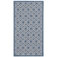 thumbnail image 3 of Safavieh Courtyard Amelia Geometric Indoor/Outdoor Area Rug, Blue/Beige, 2'7" x 5', 3 of 14