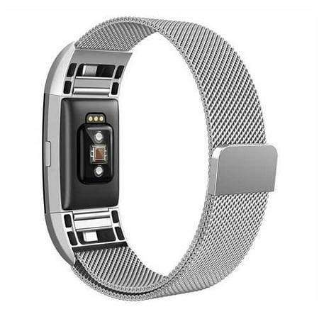 North Silver Shield - North Blaze Milanese Loop Fitness Monitor Strap - Silver