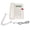 White, variant on Yajisi Desktop Corded Telephone Professional Landline Telephone for Office Hotel Home, FSK/DTMF Compatible, No Battery Needed, Call Memory, Black (7.87 inches / 20.00 cm)