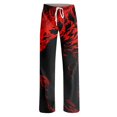 thumbnail image 4 of Domzest Womens Halloween Pajama Pants Halloween Graphic Drawstring Elastic Waisted Pajama Bottoms Wide Leg Cute Pj Bottoms Red S, 4 of 5