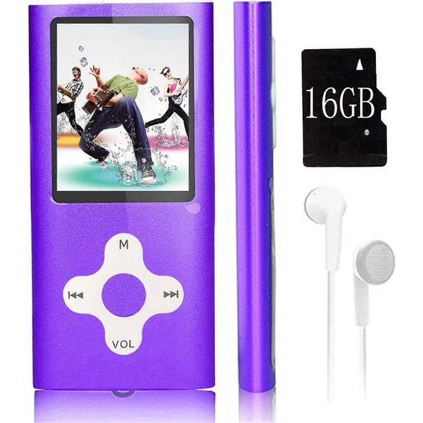 Reproductor de música MP3 y MP4 con visor de fotos, lector de libros electrónicos, grabadora de voz, radio FM y vídeo.