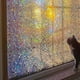 thumbnail image 2 of 2026 3D stained glass window film vinyl for glass windows stained glass window sticker static cling decorative glass film, 2 of 5