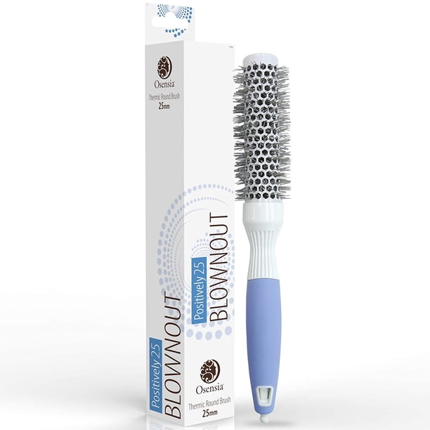 Osensia Blownout Extra Small Ceramic Ion Thermic Round Brush For Blow Drying 1 Inch Walmart Com Walmart Com