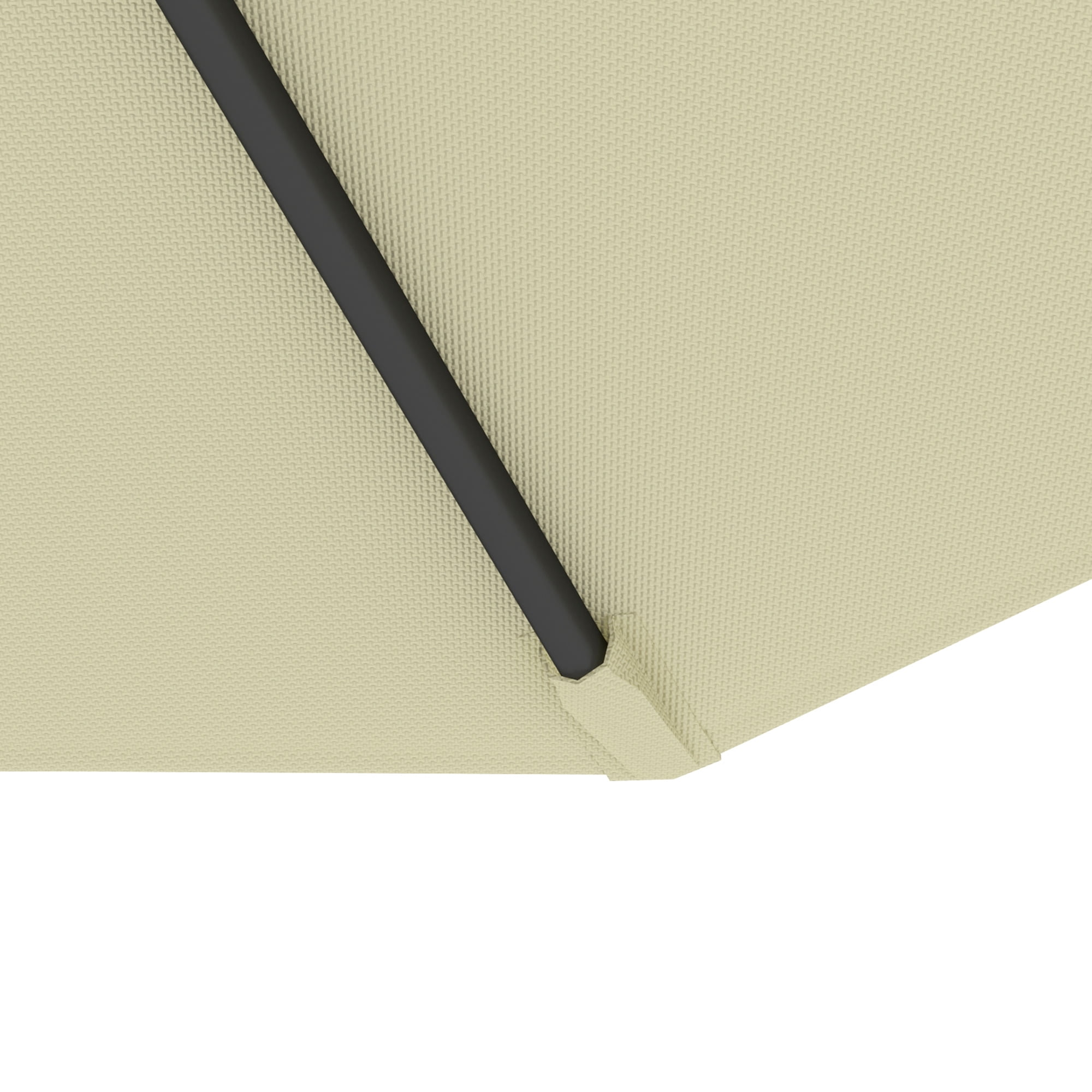 Outsunny 10' Cantilever Hanging Tilt Offset Patio Umbrella with UV & Water Fighting Material and Cross Base (Weight Not Included), Beige