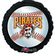 18" PITTSBURGH BASEBALL Black BALLOON Party Supplies Decorations Foil Mylar Balloon