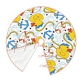 thumbnail image 3 of Salouo Ducks and Anchors Christmas Tree Skirt 30" Farmhouse Christmas Decorations Snowman Xmas Tree Skirt Tree Mat for Holiday Party Decor, 3 of 8