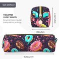 thumbnail image 3 of Easygdp Donuts1 para Estuche de Lápices de Cuero, Estuche de Papelería de Cuero, Estuche de Gran Capacidad con Cremallera, 3 of 7