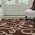 thumbnail image 3 of Lavish Home Berber Leaves Area Rug, 3'3" by 5', Brown/Tan, 3 of 3