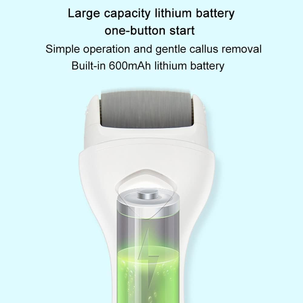 Electric Feet Callus Remover, Portable Rechargeable Foot File Pedicure Tools, Professional Pedi Feet Care Perfect for Dead, Hard Cracked Dry Skin Calluses for Men and Women
