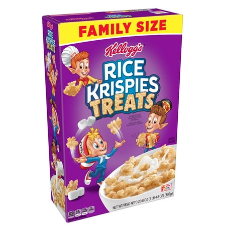 Rice Krispies Snap Crackle - Kellogg's Rice Krispies Treats Breakfast Cereal 20.8 Oz
