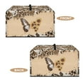 thumbnail image 5 of Whosucclay Butterfly Sunflower Leopard Cow Print Microwave Oven Dust Cover Non-Slip Microwave Oven Dust Cover Case Splash Proof Heat-Resistant Machine Protector with Top Handle-S, 5 of 7