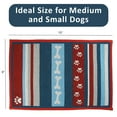 thumbnail image 5 of Cute Dog Food and Water Bowl Mat Feeding Placemat for Pet Bowls (Stripes), 5 of 8