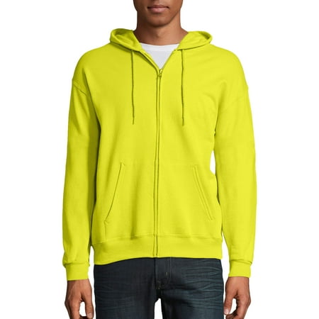 Hanes Men's and Big Men's Ecosmart Fleece Full Zip Hooded Jacket, up to Size 3XL