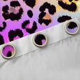 thumbnail image 4 of Manfei Pink Leopard Print Black Out Curtains for Girls, Rainbow Gradient Curtains Pack of 2 (42x63 Each), Cheetah Print Bedroom Curtains, Luxury Room Decor, 4 of 6