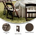 thumbnail image 4 of BizChair 2 Pack Commercial Dark Brown Indoor/Outdoor Lightweight Wood Look Resin Folding Event Chair, 4 of 11