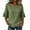 Army Green, variant on Enjoytime Women Shirts Crew Neck Lace Up Ruffle Half Sleeve Tops Vacation Casual Trendy Blouses