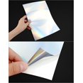 thumbnail image 3 of wqlpp-® 20 Sheets Printable Holographic Stickers A4 Size Rainbow Vinyl Sticker Paper Dries Quickly Waterproof for Inkjet/Laser Printer (210 x 297 mm), 3 of 4