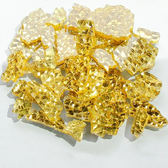 Backsplash Tile Peel And Stick Colorful Ice Crack Fragments DIY Creative Handmade Art Color Tempered Glass Particles Light Transmission