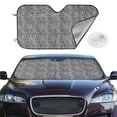 thumbnail image 2 of Kdxio Black Leopard Print Windshield Sun Shade,UV Rays and Sun Heat Protection,Sunshade for Car Windshield,Car Shade Front Windshield - Medium, 2 of 6