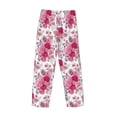 thumbnail image 3 of Lsque Peonies And Roses Print Men's Pajama Pants, Lounge Pant - Comfortable Home Wear,Elastic Waistband, Stylish Design-X-Large, 3 of 9