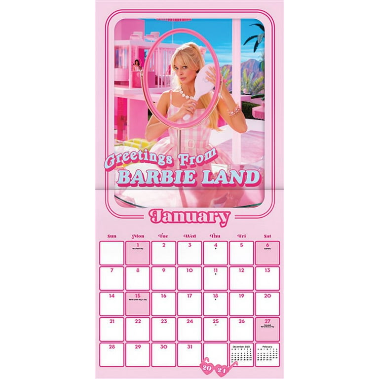 Barbie 2024 Wall Calendar Leia Shauna