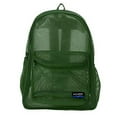 thumbnail image 3 of K-Cliffs Durable Mesh Backpack High Quality See Through Net Student School Bookbag Unisex Green, 3 of 6