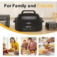thumbnail image 5 of Superjoe 22 Quart Electric Roaster Oven with Self-Basting Lid, Turkey Roaster Oven Buffet with Removable Pan, Cool-Touch Handles, Black, 5 of 7