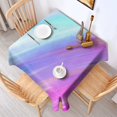 thumbnail image 2 of 52x52in(132x132cm) Square Tablecloth, Waterproof Polyester Table Cover, Wrinkle Resistant & Washable Fabric for Dining, Kitchen, Picnic, Abstract Geometry Print, 2 of 6
