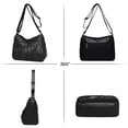 thumbnail image 3 of KXF Women Crossbody Handbags Waterproof Shoulder Bag Ladies Soft Leather Purse Satchel Multi Pocket Messenger Bag, 3 of 9