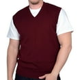 thumbnail image 3 of Men’s Cotton Traders Windowpane V-Neck Light Sweater Vest Available in 15 Colors, 3 of 13