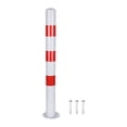 thumbnail image 1 of Poste de bolardo de seguridad de 75 cm de alto, accesorio de barrera de estacionamiento para intersecciones de carreteras, áreas al tráfico Rojo Sin Anillo, 1 of 8