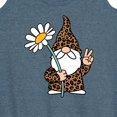 thumbnail image 3 of Instant Message - Leopard Print Gnome Daisy - Women's Racerback Tank Top, 3 of 6