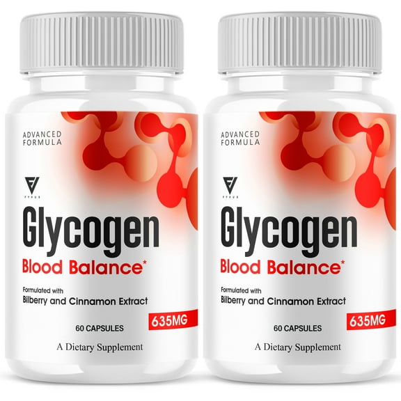 (2 Pack) Glycogen Blood Balance Supplement Glycogen BloodBalance (120 Capsules)