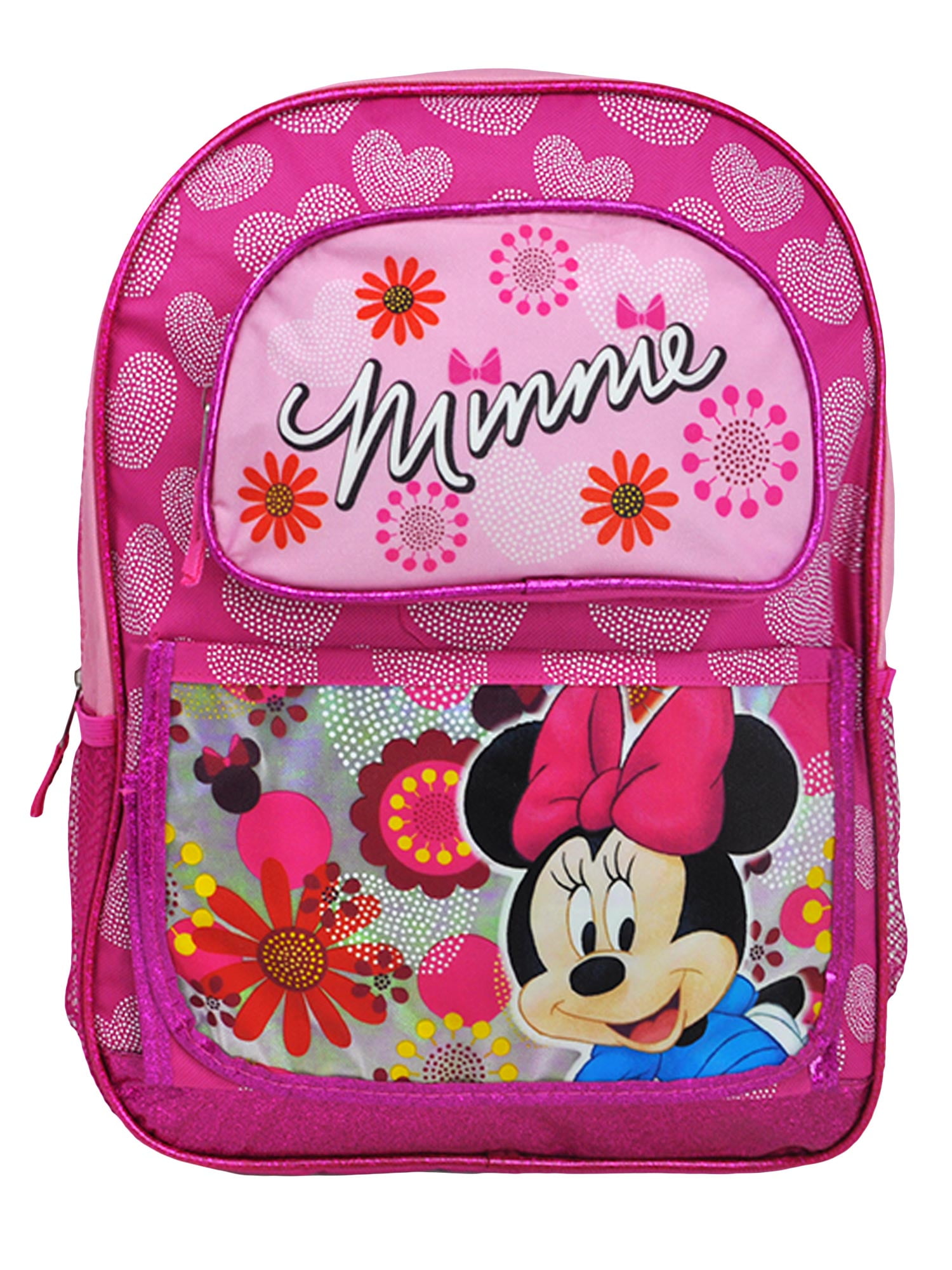 Messenger School Shoulder Bag Disney Minnie Black Pink NEW 