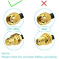 thumbnail image 3 of Eightwood RP-SMA Male to RP-SMA Female Bulkhead Mount RG174 Coaxial Cable 20 feet for Wireless Network WiFi Router Card USB Adapter Security IP Camera, 3 of 8