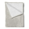 thumbnail image 2 of Retro Soft Flannel Fleece Blanket, Diagonally Narrow Stripes Geometrical Classical Inspired Lines Pattern Simple Print, Cozy Plush for Indoor and Outdoor Use, 70" x 90", Cocoa White, by Ambesonne, 2 of 5