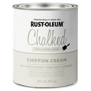 Chiffon Cream, Rust-Oleum Chalked Ultra Matte Paint, 32 oz Quart