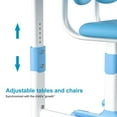 thumbnail image 5 of Floseru Upgraded Kids Desk and Chair Set, Height Adjustable Functional Desk and Chair Set for Kids 8-12, Study Table for Girls Boys, Writing Table, 5 of 8