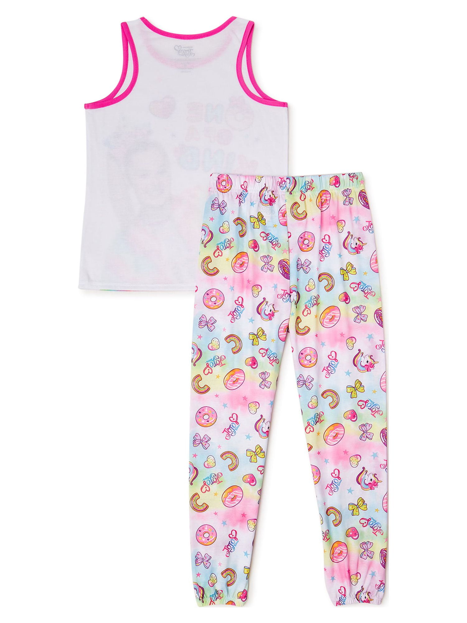 JoJo Siwa Girls Pajama Set 2 Piece Sizes 4 12 Walmart