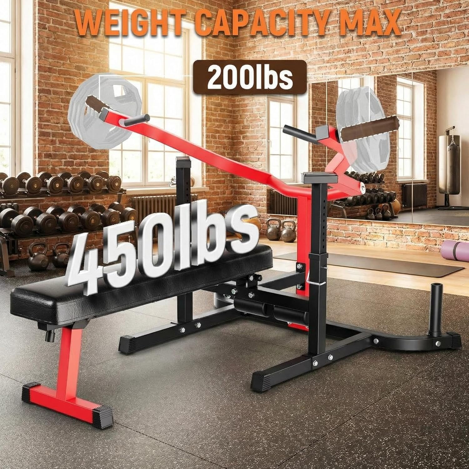 Chest Press Machine, 1050LBS Capacity Chest Fly Machine with Independent Converging Arms, Strength Training Adjustable Flat Incline Bench, AB Workout for Home Gym Equipment