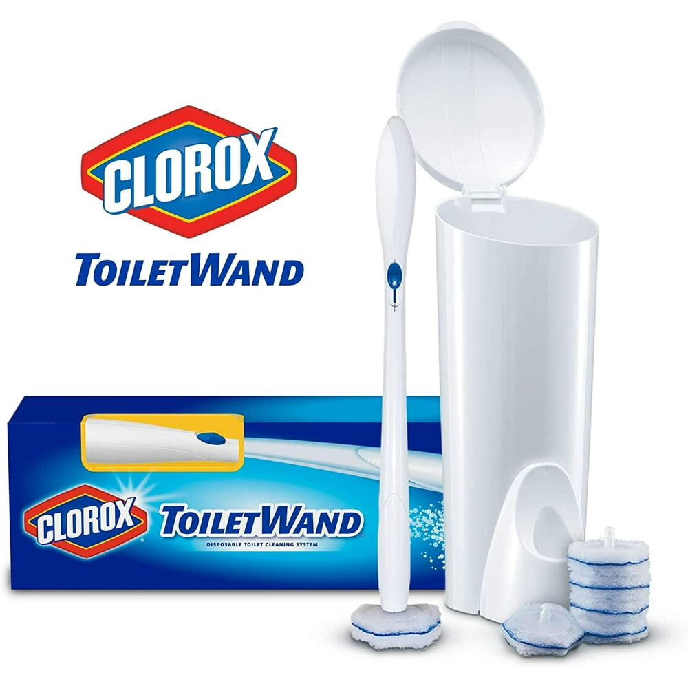 clorox toiletwand disposable toilet cleaning system with 6 refills