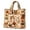 B, variant on cbzote Halloween Tote Bag Quilted Horizontal Storage Textile Organization Autumn Party Supplies Seasonal Decorative Collectible