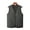 Dark Gray, variant on Men Winter Vest Coat - V-Neck Sleeveless Single-B reasted Waistcoat Solid Color Thickened Velvet Lining Bottoming Tops
