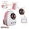 thumbnail image 2 of Carrier Pet Backpack Transpirable Pet Dog Outing Bag Space Pet Backpack (Blanco), 2 of 8